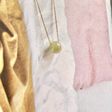 A-Grade Natural Greenish Yellow Jadeite Barrel No. 220537