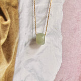 A-Grade Natural Greenish Yellow Jadeite Barrel No. 220537
