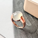 SOLD OUT: 17mm Icy A-Grade Natural Jadeite Duo Ring No.162325