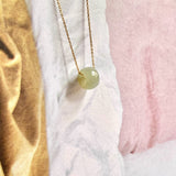 A-Grade Natural Greenish Yellow Jadeite Barrel No. 220537