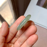 A-Grade Natural Dark Yellowish Green Jadeite Donut No. 220380
