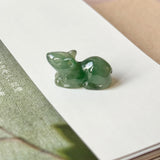 A-Grade Bluish Green Jadeite Rat Pendant No. 172944