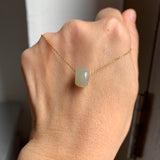 A-Grade Natural Greenish Yellow Jadeite Barrel No. 220537