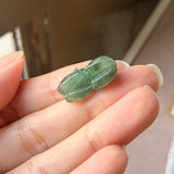 A-Grade Bluish Green Jadeite Rat Pendant No. 172944