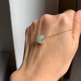 A-Grade Natural Greenish Yellow Jadeite Barrel No. 220537