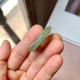 A-Grade Natural Dark Yellowish Green Jadeite Donut No. 220380