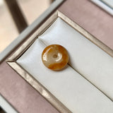 A-Grade Natural Yellow Orange Jadeite Donut No. 170509