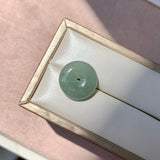 A-Grade Natural Bluish Green Jadeite Donut No. 172919