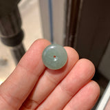 A-Grade Natural Bluish Green Jadeite Donut No. 172919