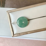 A-Grade Natural Bluish Green Jadeite Donut No. 172920