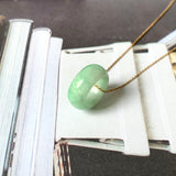 A-Grade Natural Moss On Snow Jadeite Barrel No. 161404