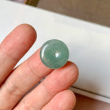 A-Grade Natural Bluish Green Jadeite Donut No. 172920
