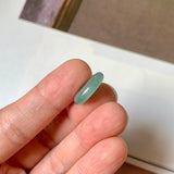 A-Grade Natural Bluish Green Jadeite Donut No. 172920