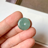 A-Grade Natural Bluish Green Jadeite Donut No. 172920