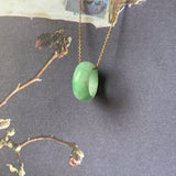 A-Grade Natural Moss On Snow Jadeite Barrel No. 161404