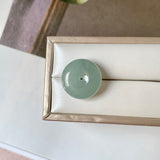 A-Grade Natural Greenish Blue Jadeite Donut No. 172921