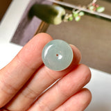 A-Grade Natural Greenish Blue Jadeite Donut No. 172921