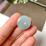 A-Grade Natural Greenish Blue Jadeite Donut No. 172922