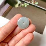 A-Grade Natural Greenish Blue Jadeite Donut No. 172922