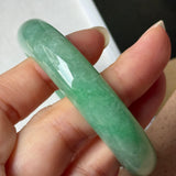50.8mm A-Grade Green Jadeite Modern Round Bangle(Collector's Item) No.152145
