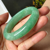 50.8mm A-Grade Green Jadeite Modern Round Bangle(Collector's Item) No.152145