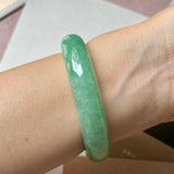 50.8mm A-Grade Green Jadeite Modern Round Bangle(Collector's Item) No.152145