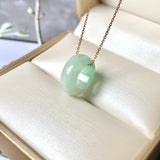 A-Grade Natural Moss On Snow Jadeite Barrel No. 171784