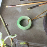 A-Grade Natural Moss On Snow Jadeite Barrel No. 171784