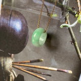 A-Grade Natural Moss On Snow Jadeite Barrel No. 171784