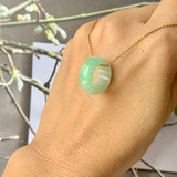 A-Grade Natural Moss On Snow Jadeite Barrel No. 171784