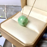 A-Grade Natural Moss On Snow Jadeite Barrel No. 171785