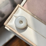 A-Grade Natural White Jadeite Bagel No.171682