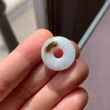 A-Grade Natural White Jadeite Bagel No.171682