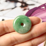 A-Grade Natural Imperial Green Jadeite Donut Pendant No.172289