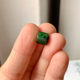 A-Grade Natural Floral Imperial Green Jadeite Barrel No.172014