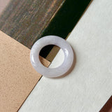 A-Grade Natural Light Lavender Jadeite Bagel Piece No. 172948