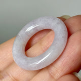 A-Grade Natural Light Lavender Jadeite Bagel Piece No. 172948