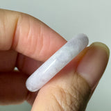 A-Grade Natural Light Lavender Jadeite Bagel Piece No. 172948