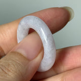 A-Grade Natural Light Lavender Jadeite Bagel Piece No. 172948