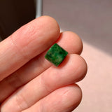A-Grade Natural Floral Imperial Green Jadeite Barrel No.172018