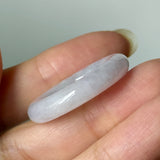 A-Grade Natural Light Lavender Jadeite Bagel Piece No. 172948