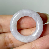 A-Grade Natural Light Lavender Jadeite Bagel Piece No. 172948