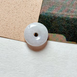 A-Grade Natural Light Lavender Jadeite Bagel Piece No. 172949