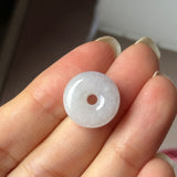 A-Grade Natural Light Lavender Jadeite Bagel Piece No. 172949