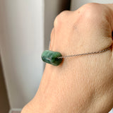 A-Grade Natural Bluish Green Jadeite Barrel No.172928
