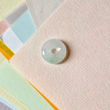 A-Grade Natural Light Lavender Apple Green Jadeite Bagel Piece No. 172950