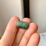 A-Grade Natural Bluish Green Jadeite Barrel No.172928