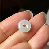 A-Grade Natural Light Lavender Apple Green Jadeite Bagel Piece No. 172950