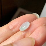 A-Grade Natural Light Lavender Apple Green Jadeite Bagel Piece No. 172950