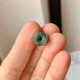 A-Grade Natural Bluish Green Jadeite Barrel No.172928